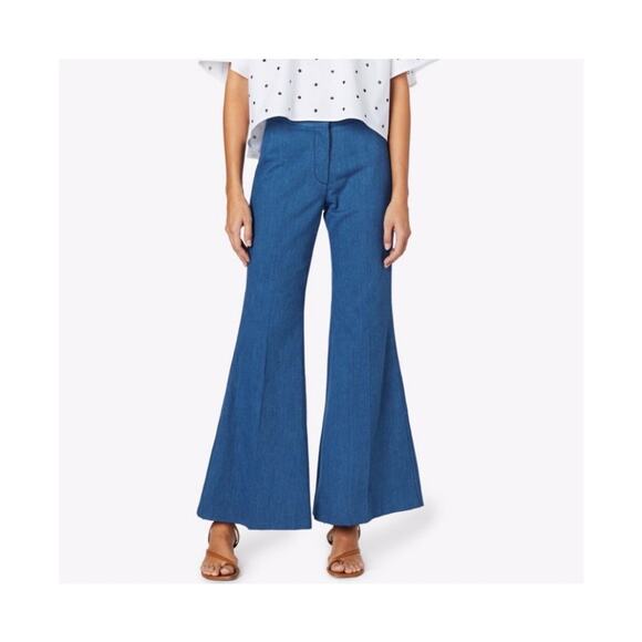 Derek Lam Flare Wide Leg Trouser Jeans size 2 - Picture 1 of 16